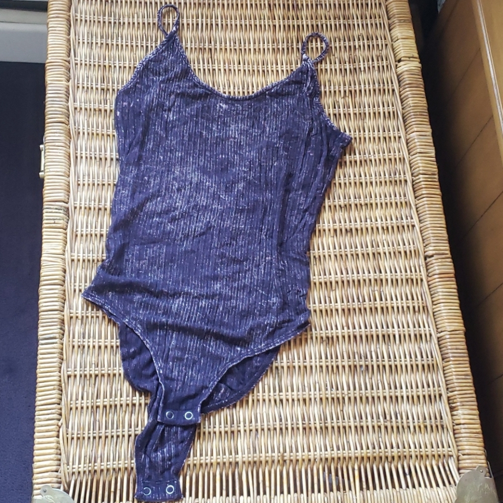 American Eagle Purple Low Back Bodysuit